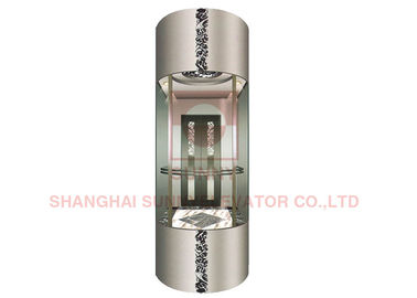 Elevador de cristal transparente de visita turístico de excursión de la observación de la elevación 1000kg del semicírculo