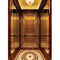 Pared de la aguafuerte del espejo del panel de la decoración de la cabina del elevador de madera sólida con el tipo de lujo
