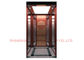 Piso del PVC del diseño interior del elevador del chalet con la luz del acero inoxidable/del tubo