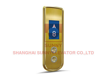 El poli del elevador de la matriz de punto del color oro poda con el panel de control de la elevación