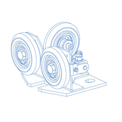 Dispositivos de seguridad de elevación de zapatos de guía de rodillos semielasticos con rieles de guía de 10/16 mm de ancho