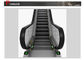 Escalera móvil interior del paseo móvil de las barandillas de goma VVVF de la subida 6000m m con el tablero del peine de la aleación de aluminio