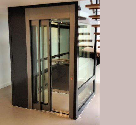 Elevador doméstico de acero inoxidable 304 de bajo ruido con carga de 250-400 kg para villas y uso residencial