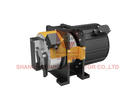 Máquina de tracción sin engranajes de 220V/380V de tensión para ascensor con grado de protección IP41 y 2 1 roping