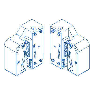 Dispositivos de seguridad del ascensor Ancho del carril 9/10/14/15.88/16mm Equipo de seguridad progresivo del ascensor