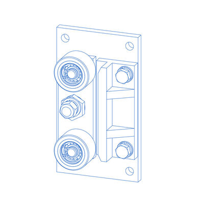 Mochila de guía de rodillos zapatos de elevación de componentes partes con 10/16 mm de ancho del carril de guía
