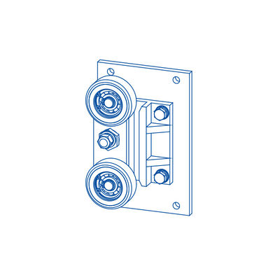 Mochila de guía de rodillos zapatos de elevación de componentes partes con 10/16 mm de ancho del carril de guía