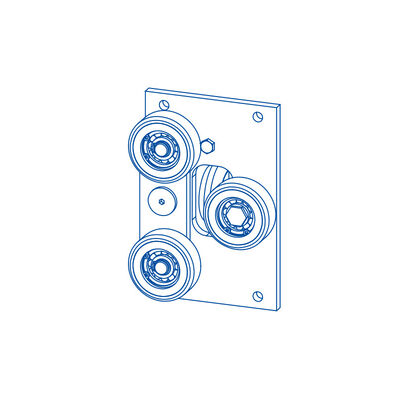 Mochila de guía de rodillos zapatos de elevación de componentes partes con 10/16 mm de ancho del carril de guía