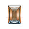 Acero inoxidable de la rayita Titanium del oro de la decoración de la cabina del elevador del piso del PVC
