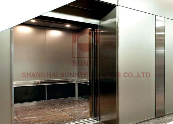 2.4 X 2.4m ascensor de pasajeros con máquina sin engranajes de imán permanente sincrónico y sistema de control VVVF