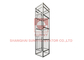 Marco del pozo de la estructura de acero de la decoración de la cabina del elevador del eje de la aleación de aluminio
