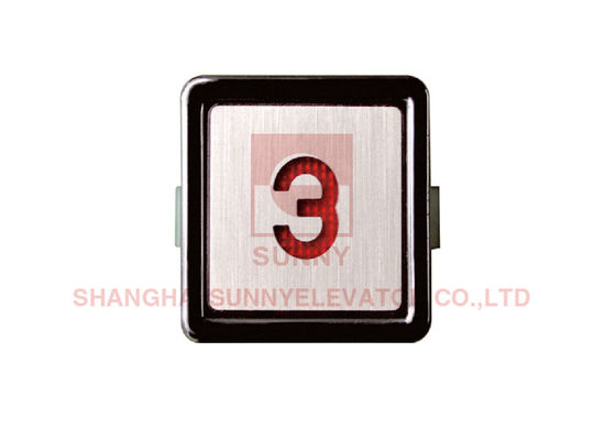 Home Elevator Push Button con ABS Base Metal Circular Frame DC 12-36V Voltado y tamaño de 32mm